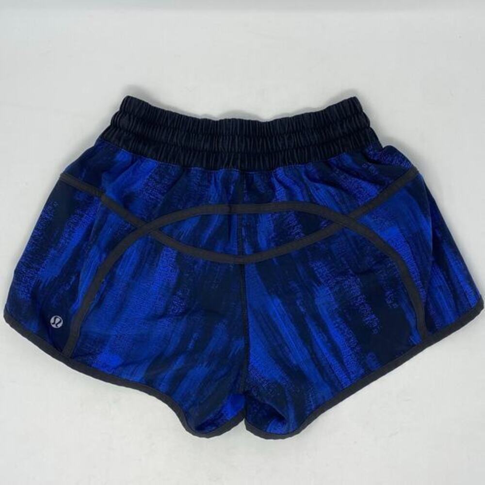 Lululemon Tracker Short III Womens 4 Four‎ Way Stretch Running Pockets Lined